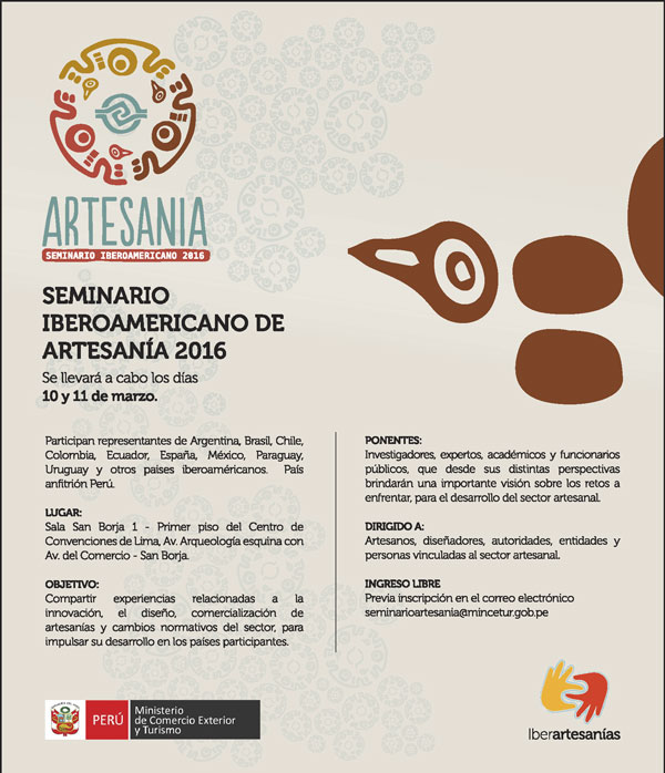Seminario de Artesania de Mincetur en El Comercio Seccion C